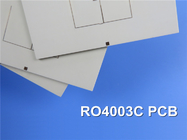 Rogers 4003 저소음 차단을 위한 금으로 저프로파일 RF PCB 20.7mil RO4003C LoPro 역 처리된 포일