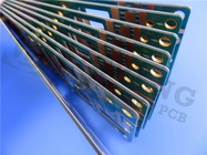 로저스 25 밀리리터 0.635 밀리미터 TMM10 전자 레인지 PCBs 화학 제품 금과 유전체 편광기와 렌즈를 위한 그린 솔더 마스크