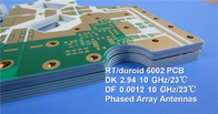 RTduroid6002 FR 마이크로 웨이브 안테나에 대한 몰입 금과 함께 백색 솔더 마스크와 PCB 다층