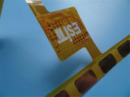 PCBs 0.15mm 두꺼운 Polyimide PCBs 황색 Coverlay 이중 면 가동 가능한 FPC PCB