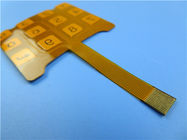3M 테이프와 PI 재료와 키패드 적용을 위한 침지 금에 만들어진 편면 유연한 PCB
