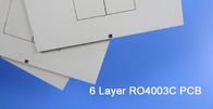 6 층 고주파 PCB는 레이더 고도계를 위해 20 밀리리터 RO4003C와 4 밀리리터 RO4450F의 3 핵심을 토대로 했습니다