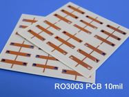 RO3003 고주파 PCB 2-레이어 로저스 3003 10 밀리리터 순회 보드 DK3.0 DF 0.001 전자 레인지 PCB를 성교합니다