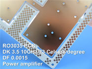RO3035 고주파 PCB 2-레이어 로저스 3035 10 밀리리터 순회 보드 DK3.5 DF 0.0015 전자 레인지 PCB를 성교합니다