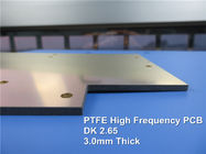 금속 기반을 둔 고주파 PCB는 무선기를 위한 1.0개 온스 코팅 침지 금으로 3.0 밀리미터 PTFE를 토대로 했습니다