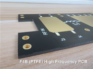 금속 기반을 둔 고주파 PCB는 무선기를 위한 1.0개 온스 코팅 침지 금으로 3.0 밀리미터 PTFE를 토대로 했습니다