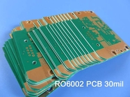 로저스 HF PCB는 위성항법장치 안테나를 위한 침지 금으로 RT / 듀로이드 6002 30 밀리리터 0.762 밀리미터 DK2.94를 토대로 했습니다