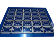 파란 땜납 가면을 가진 1.6mm FR-4에 건축되는 가장자리 Castellated PCB 절반 구멍 회로판