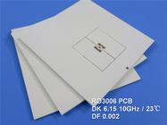 Rogers 3006 고주파 PCB RO3006 RF PCB 10mil, 25mil 및 50mil 두께 코팅 침지 금, 주석, 은 및 HASL