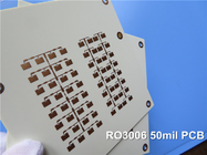 침지 금과 로저스 RO3006 RF 인쇄 회로 보드 2-레이어 로저스 3006 50 밀리리터 1.27 밀리미터 전자 레인지 PCB