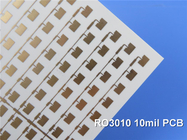 RO3010 고주파 PCB 2-레이어 로저스 3010 10 밀리리터 0.254 밀리미터 프린터 배선 기판 DK10.2 DF 0.0022 전자 레인지 PCB를 성교합니다