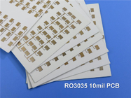 RO3035 고주파 PCB 2-레이어 로저스 3035 10 밀리리터 순회 보드 DK3.5 DF 0.0015 전자 레인지 PCB를 성교합니다