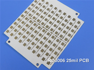 RO3006 전자 레인지 PCB 2-레이어 로저스 3006 25 밀리리터 0.635 밀리미터 회로판 DK6.15 DF 0.002 고주파 PCB를 성교합니다