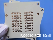 RO3010 전자 레인지 PCB 보드 2-레이어 로저스 3010 25 밀리리터 0.635 밀리미터 회로판 DK10.2 DF 0.0022 고주파 PCB를 성교합니다