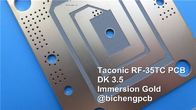 Taconic RF-35TC 고주파 PCB 20mil 0.508mm RF-35TC RF 회로 기판(블랙 솔더 마스크 및 침수 골드 포함)