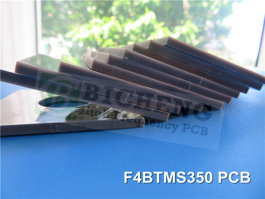 F4BTMS350 2층 딱딱한 PCB 6.35mm 두꺼운 뜨거운 공기 용접 수준 (HASL)