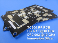 TC600 마이크로파 PCB: 초충전 열 관리 고전력 RF 작용