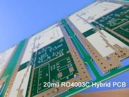 하이브리드 고주파 다층 PCB 6-레이어 하이브리드 PCB는 12 밀리리터 0.305 밀리미터 RO4003C와 FR-4를 계속 만들었습니다