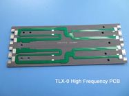 몰입 은과 TLX-0 전자 레인지 PCB 2 층 낮은 DK 2.45 타코닉 고주파 PCB 62 밀리리터 1.575 밀리미터