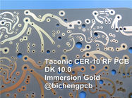 침지 금과 CER-10 RF 인쇄 회로 보드 2-레이어 CER-10 62 밀리리터 1.58 밀리미터 PCB