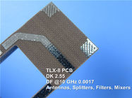 OSP가 있는 Taconic TLX-8 고주파 PCB 62mil 1.575mm TLX-8 RF 회로 기판