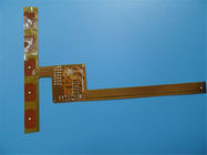 양면 유연한 PCB 0.15mm 두께의 폴리이미드 PCB 노란색 Coverlay FPC PCB