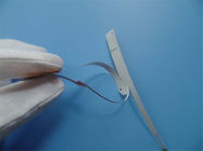 양면 유연한 PCB 흰색 커버레이 플렉스 PCB 케이블 침지 금이 있는 폴리이미드 PCB