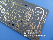 침수 은을 가진 TLX-0 마이크로파 PCB 2층 낮은 DK 2.45 Taconic 고주파 PCB 62mil 1.575mm