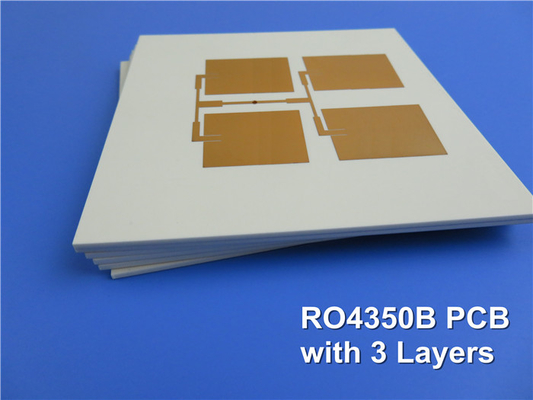 로저스 고주파 PCB는 무선 부스터를 위한 몰입 금으로 60 밀리리터 RO4350B와 6.6 밀리리터 RO4350B를 토대로 했습니다