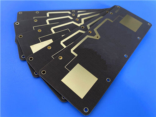 TLX-8 PTFE 유리 섬유 라미네이트 PCB – 0.85mm, 순금 마감, 5/7 mil 트레이스, RF 애플리케이션용 IPC-Class-2