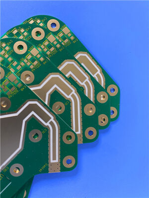 로저스 AD250C 라미네이트 및 커스텀 고 주파수 이중 측면 PCB 0.508 mm (20 mil) 기판에 구축 된 순금 표면 / 실명 비아 / 묻힌 비아