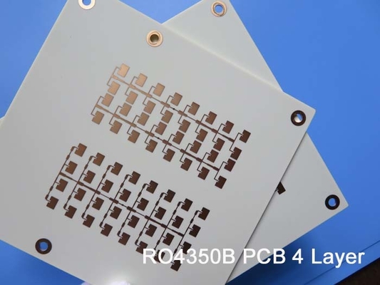 레이더 시스템을 위한 6.6 밀리리터 RO4350B와 10 밀리리터 RO4350B 위의 4 층 고주파 PCB