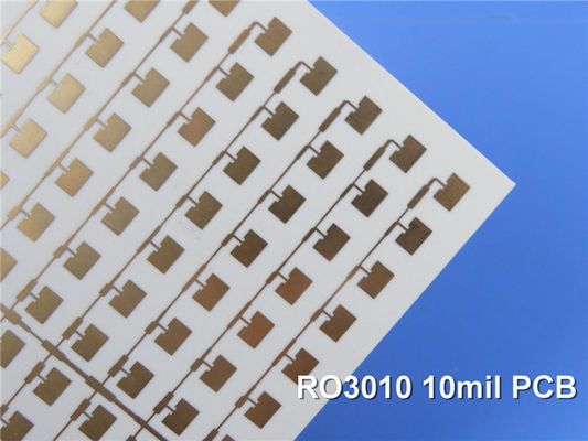 RO3010 고주파 PCB 2-레이어 로저스 3010 10 밀리리터 0.254 밀리미터 프린터 배선 기판 DK10.2 DF 0.0022 전자 레인지 PCB를 성교합니다