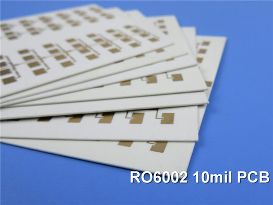 Rogers RT/Duroid 6002 10mil 0.254mm DK2.94 기반의 로저스 PCB, RF 마이크로웨이브 위상 배열 안테나용 무전해 금 도금