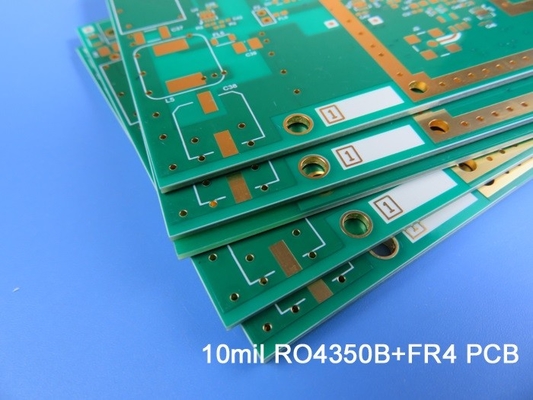 하이브리드 PCB | 혼합 소재 PCB는 깊이 통제된 드릴로 10 밀리리터 RO4350B + FR-4를 토대로 했습니다